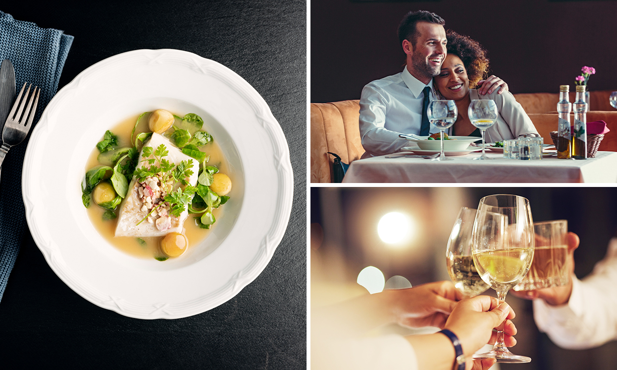 3- of 4-gangendiner of -lunch bij Le Chalet