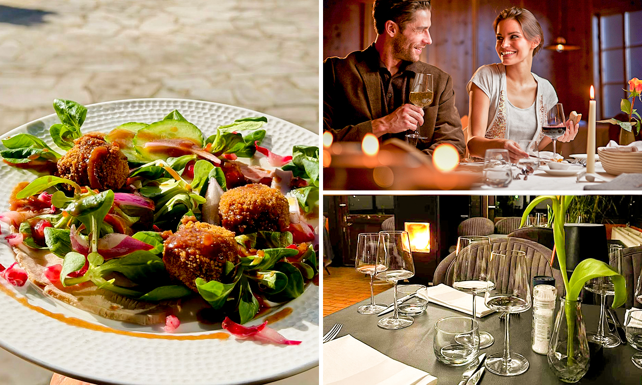 Menu en 3 services au Chalet à Blégny