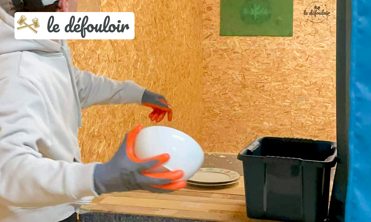 Séance de lancer de vaisselle pack XL en plein coeur de Lille