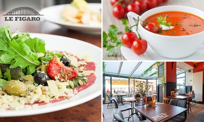 2-gangen keuzelunch bij Le Figaro