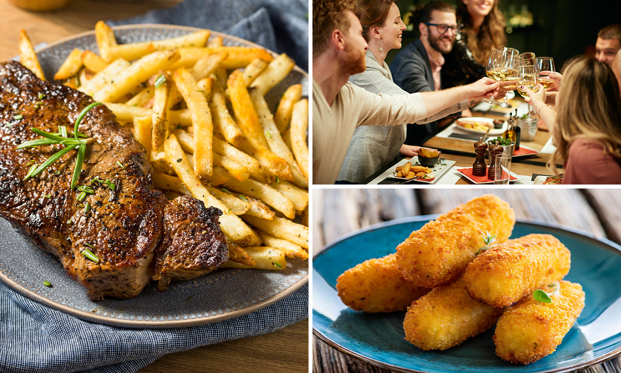 2- of 3-gangenlunch of -diner à la carte in De Panne