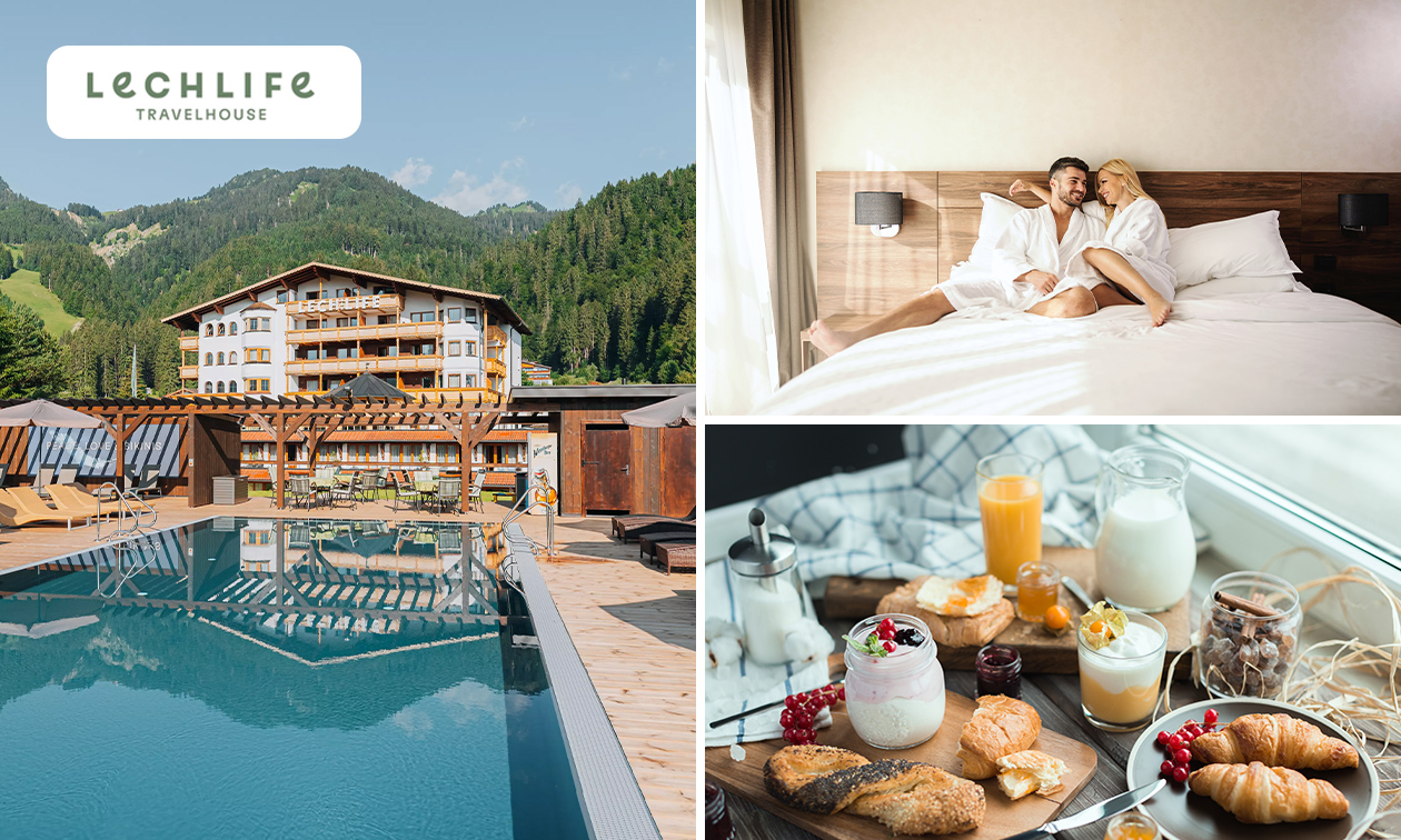 Overnachting voor 2 + ontbijt + wellness in Tirol
