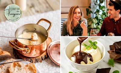 Fondue savoyarde + dame blanche près de Durbuy