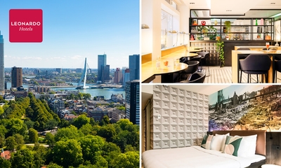 Overnachting voor 2 + ontbijt in hartje Rotterdam