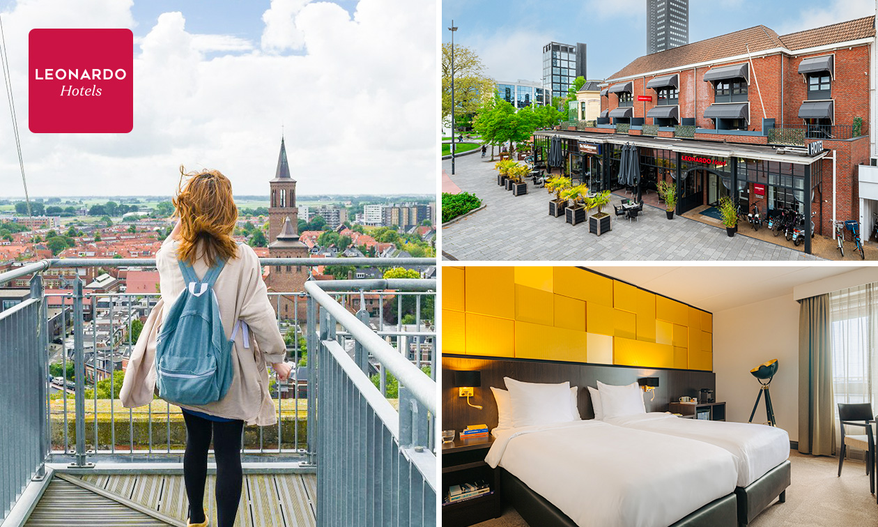 Overnachting voor 2 + ontbijt in hartje Leeuwarden