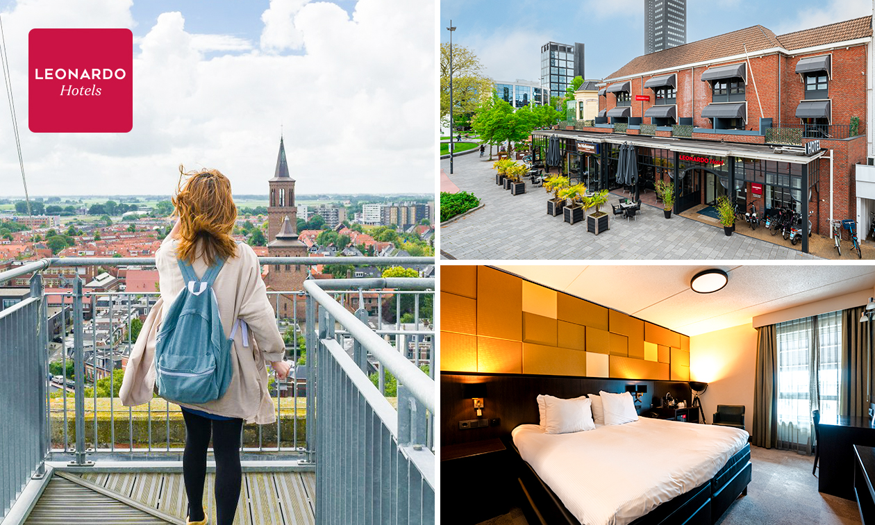 Overnachting voor 2 + ontbijt in hartje Leeuwarden