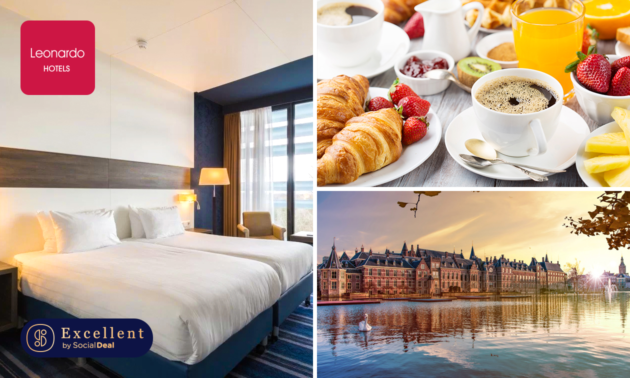 Overnachting voor 2 + ontbijt bij Leonardo Royal Hotel Den Haag Promenade