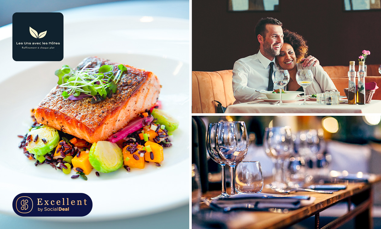 Menu gastronomique en 3 services au choix + apéritif et plus à Bruxelles