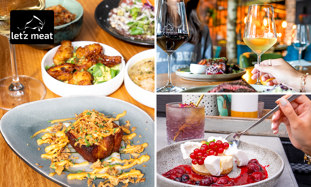 4-gangendiner à la carte + amuse bij Let'z Meat