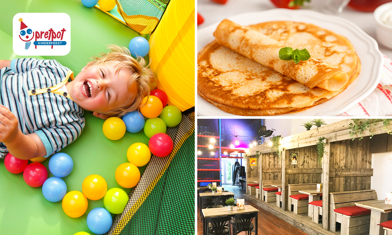 Entree binnenspeeltuin De Pretpot + evt. pannenkoek of warm gerecht