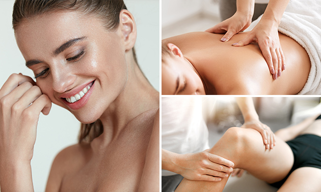 Massage (30 min) of warmte, microstroomtherapie en massage (70 min)