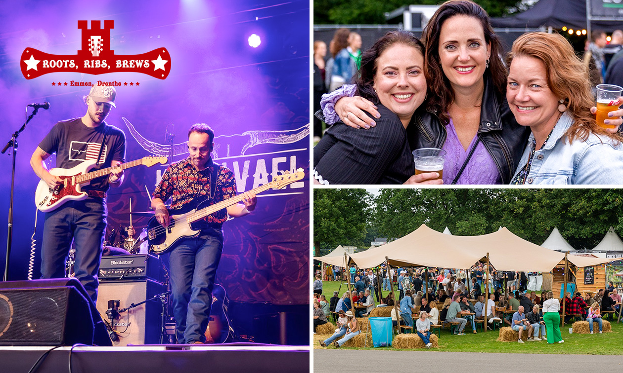 Entree voor festival Roots, Ribs, Brews in Emmen