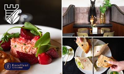 High tea of 3-gangenlunch van de chef