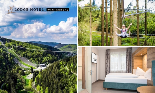 Overnachting(en) voor 2 + ontbijt + welkomstdrankje in Winterberg