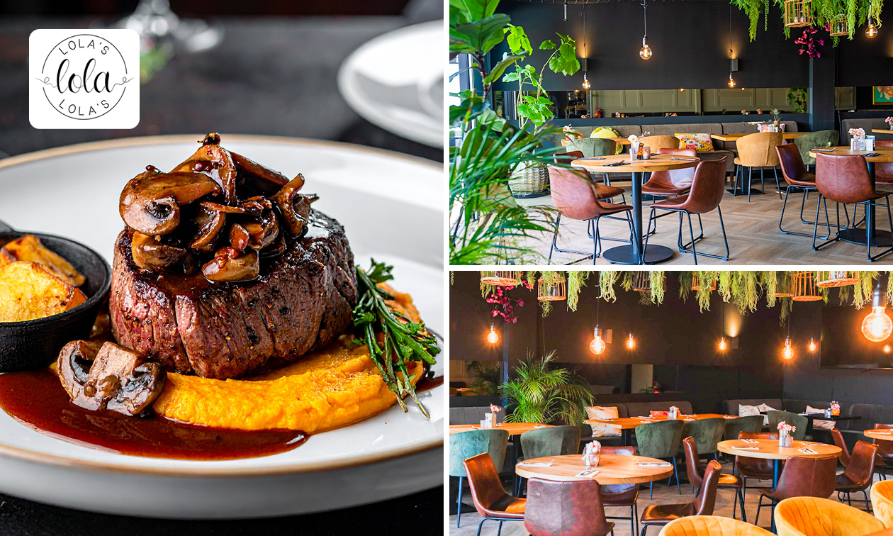 3-gangendiner à la carte bij Lola's