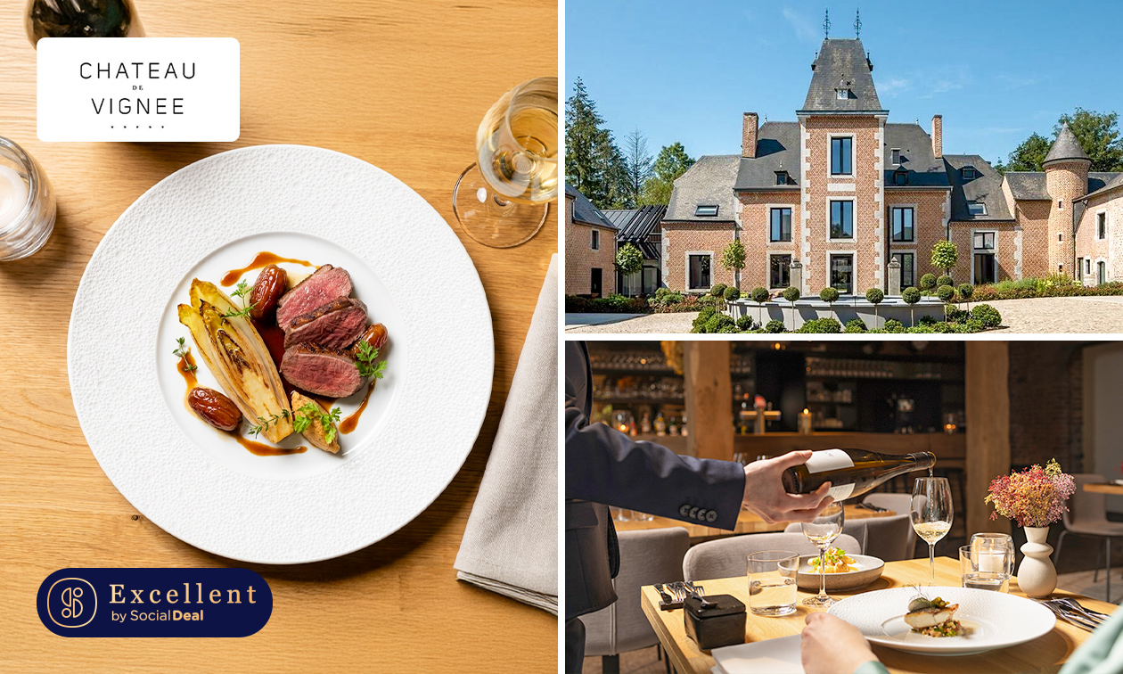Bistronomische 3-, 4- of 5-gangenlunch of -diner bij Lounge by Château de Vignée