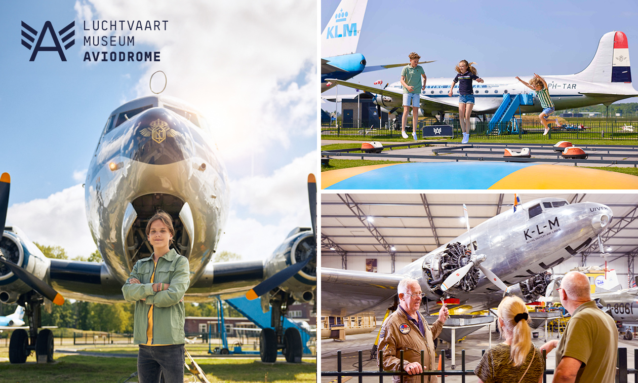 Entree voor Luchtvaartmuseum Aviodrome