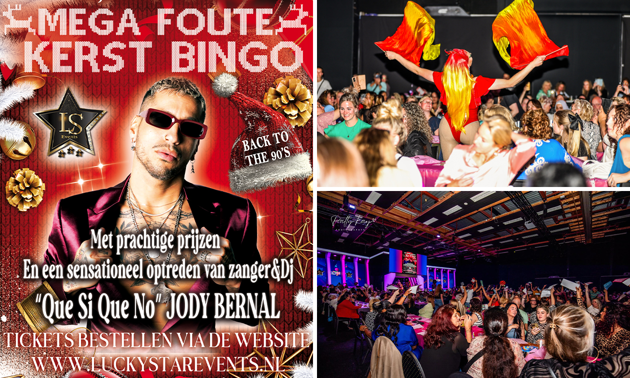 Entree Mega Foute Kerst Bingo editie + goodiebag