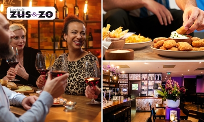 Borrelplank + 1 drankje naar keuze bij Lunchcafé Zus & Zo