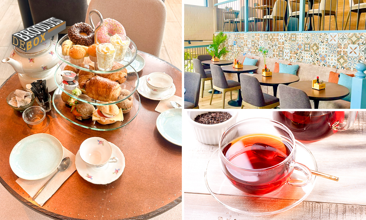 High tea (2 uur) + onbeperkt thee bij Lunchroom De Broodjesbox in hartje Almelo