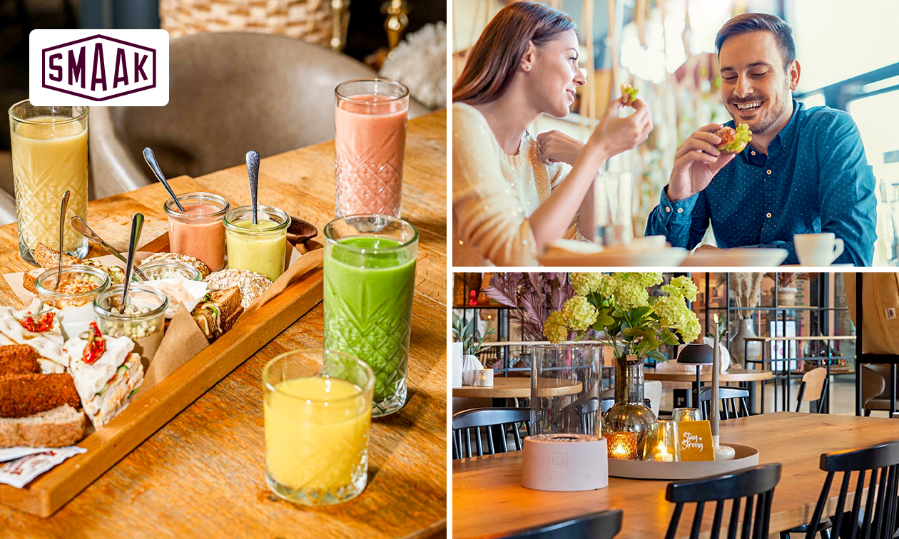 Ontbijtplank + pancake Nutella OF 2-gangenlunch met lunchplank bij Lunchroom Smaak