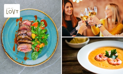 3-gangen keuzelunch of -diner