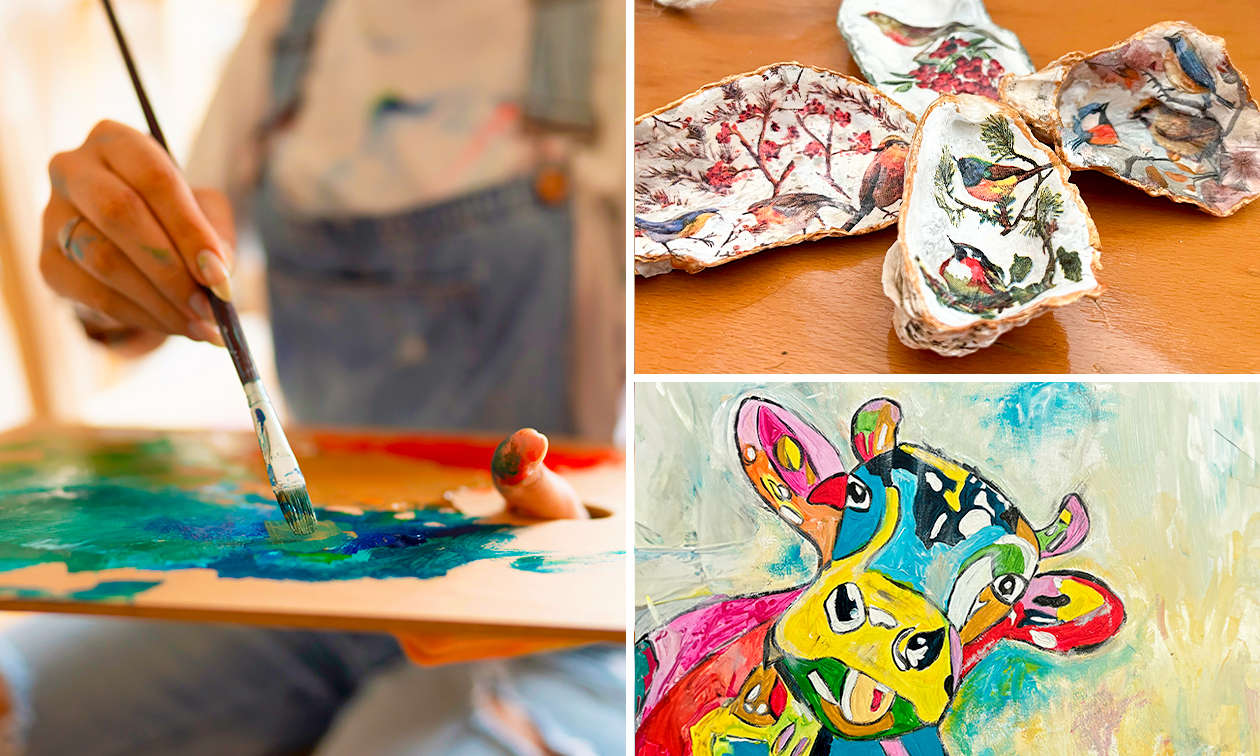 Creatieve workshop naar keuze (2,5 uur) + koffie/thee + lekkers