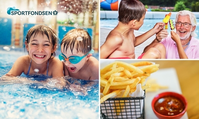 Entree vrijzwemmen + ijsje of friet met saus