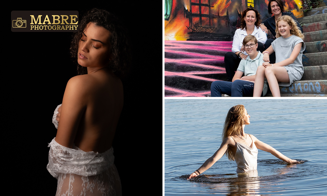 Fotoshoot (45 min) incl. 5 digitale foto's en 1 afdruk (13x18 cm) bij Mabre Photography