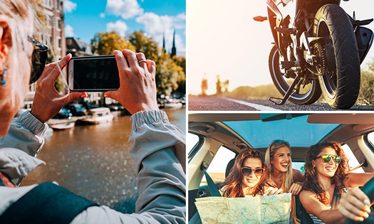 Foto-puzzeltocht voor auto of motor
