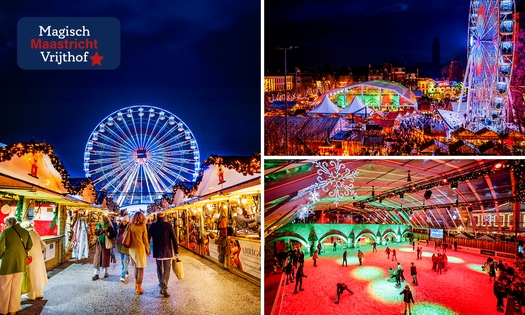 Entree tot overdekte schaatsbaan bij Magisch Maastricht Vrijthof