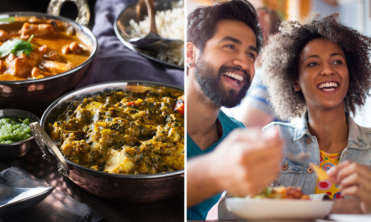 Indiaas Thali-menu naar keuze