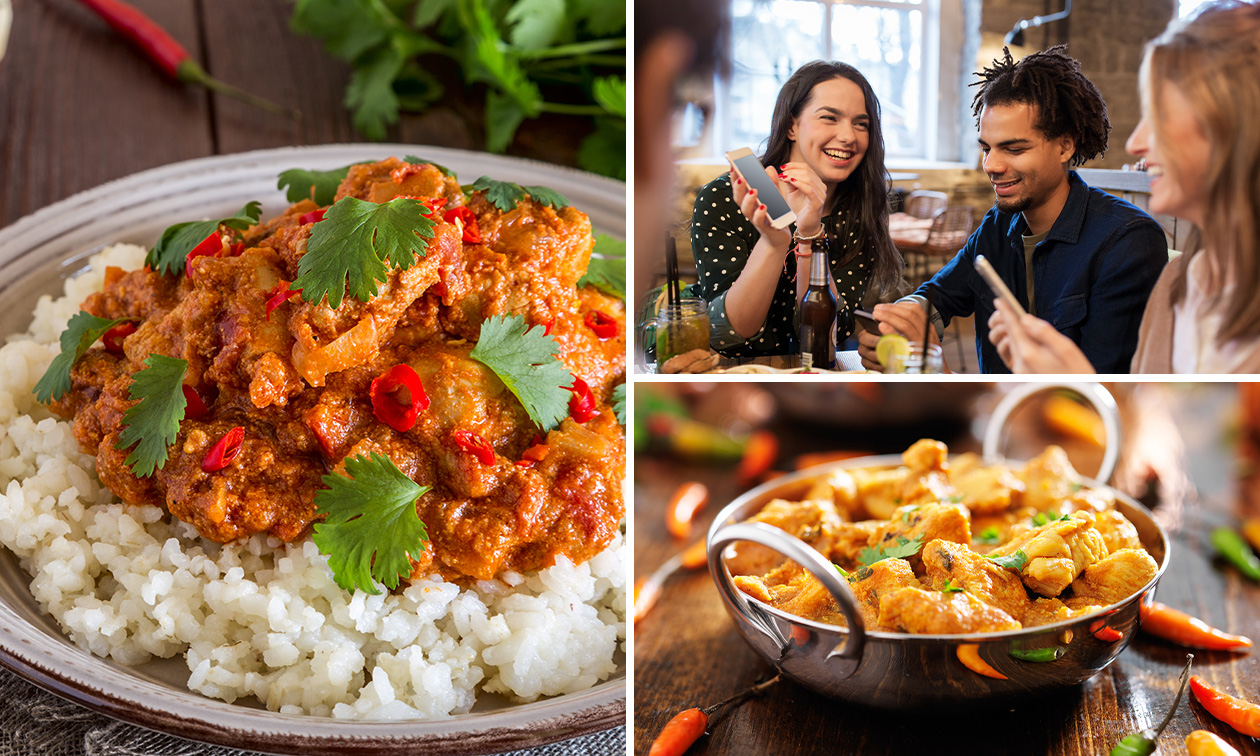 Dîner en 3 services au choix + pain naan ou buffet à volonté chez Masala Express