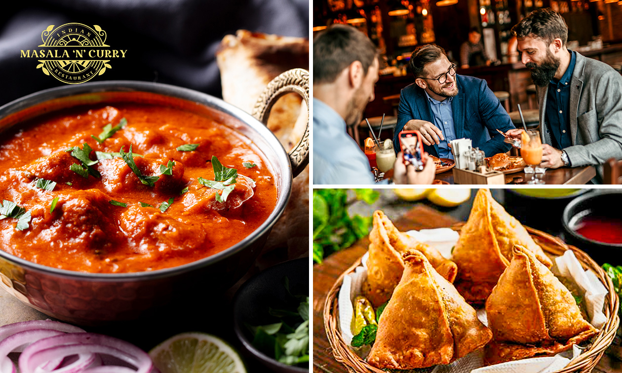 Menu indien en 3 services au choix + naan ou riz à Bruxelles