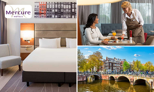 Luxe overnachting voor 2 + ontbijt in Amsterdam