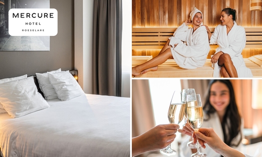 Overnachting(en) voor 2 + ontbijt + evt. wellness in Roeselare