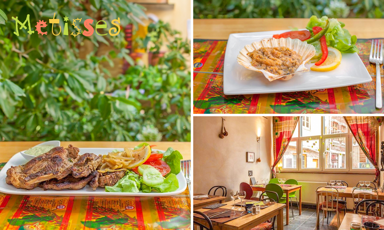 Menu africain en 2 ou 3 services à la carte dans le centre de Liège