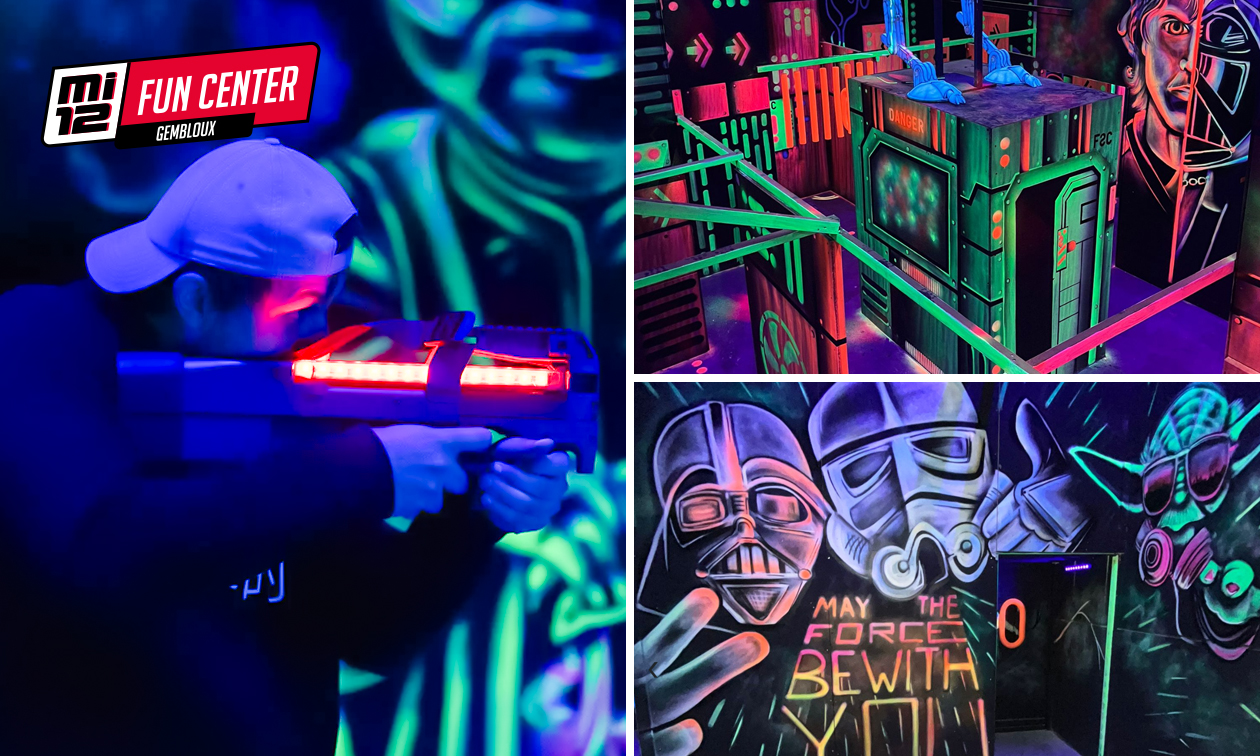 Parties de laser game (2x 20 min) + boisson au choix à Gembloux