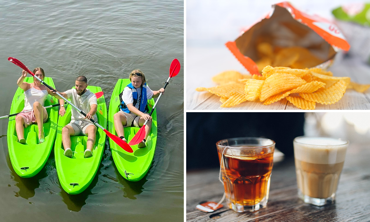 Kajakken (90 min) + drankje + snack