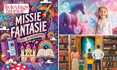 Entree speel- en beleefexpo van Missie Fantasie Oostduinkerke