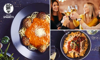 2-gangen keuzediner of -lunch + aperitief bij Mister Spaghetti