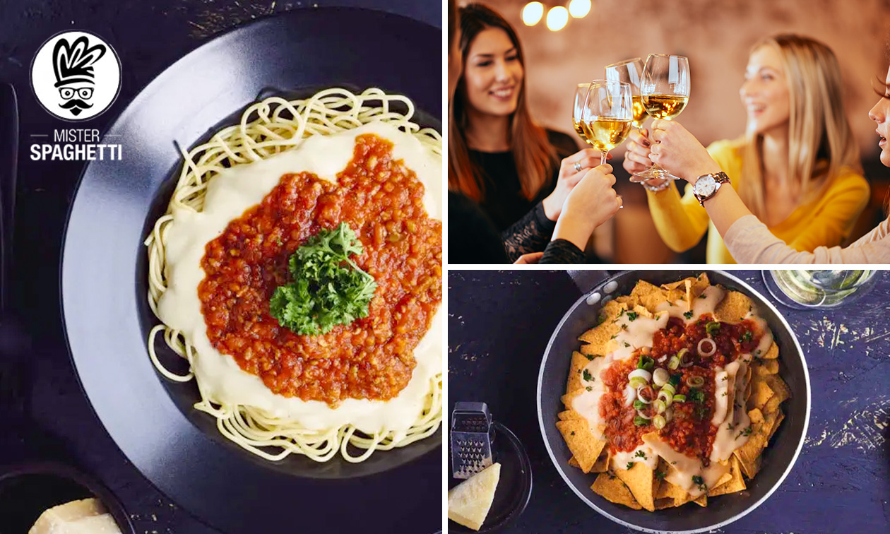 2-gangen keuzediner of -lunch + aperitief bij Mister Spaghetti