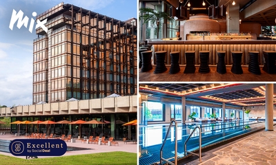 Overnachting voor 2 + ontbijt + late check-out + wellness in Brussel