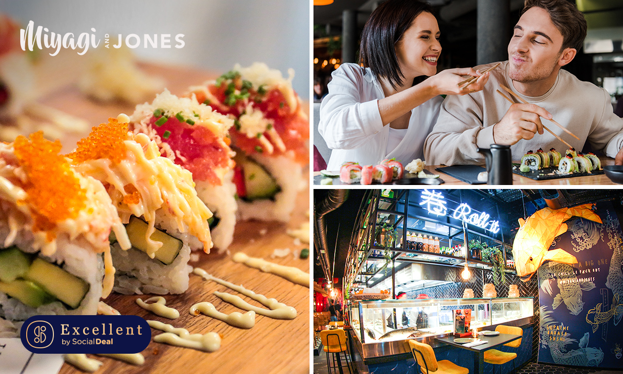 All-You-Can-Eat (2,5 uur) + koffie/thee en lekkernij bij Miyagi and Jones Arnhem