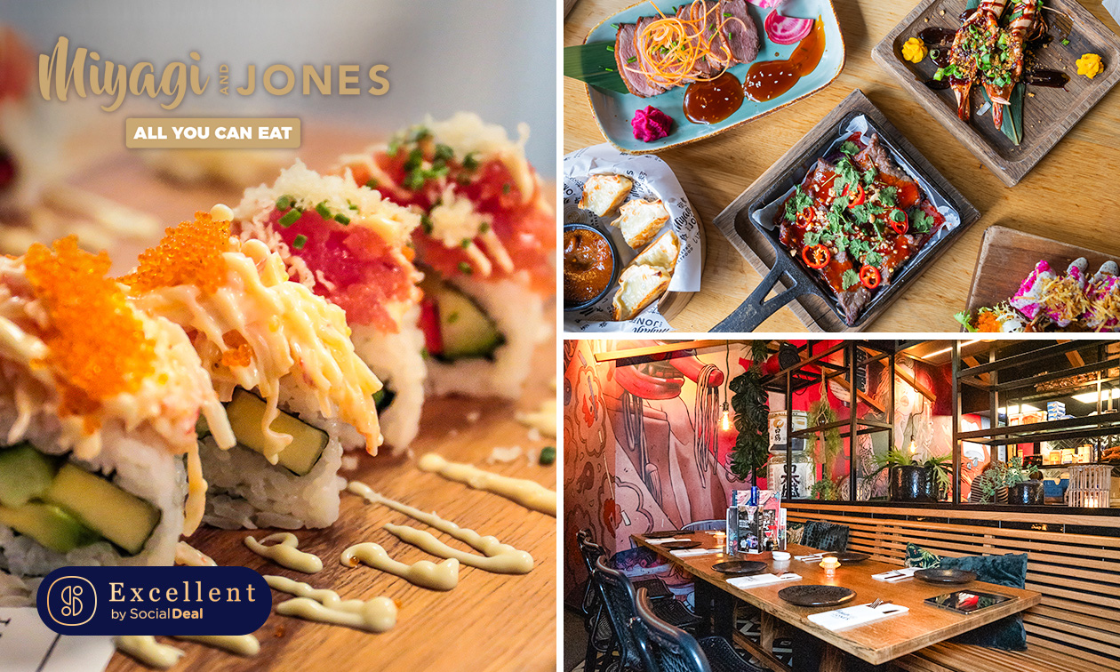All-You-Can-Eat (2 uur) + dessert bij Miyagi and Jones Arnhem