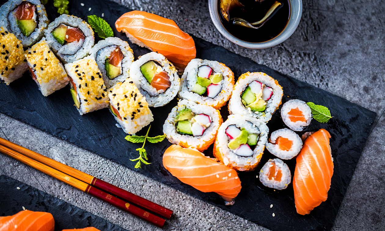 Sushi-Box zum Abholen (18, 19, 20, 40 oder 64 Stück) in Neuss
