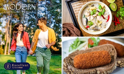 Wandelarrangement incl. drankjes en lunchplank bij Modern - Fine Dining & Friends