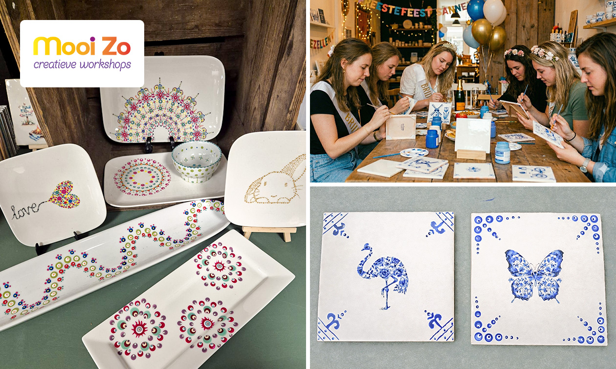 Workshop naar keuze (2 uur) + koffie/thee + lekkernij