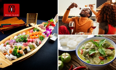 2-gangenlunch à la carte of 3-gangen sushidiner in Antwerpen