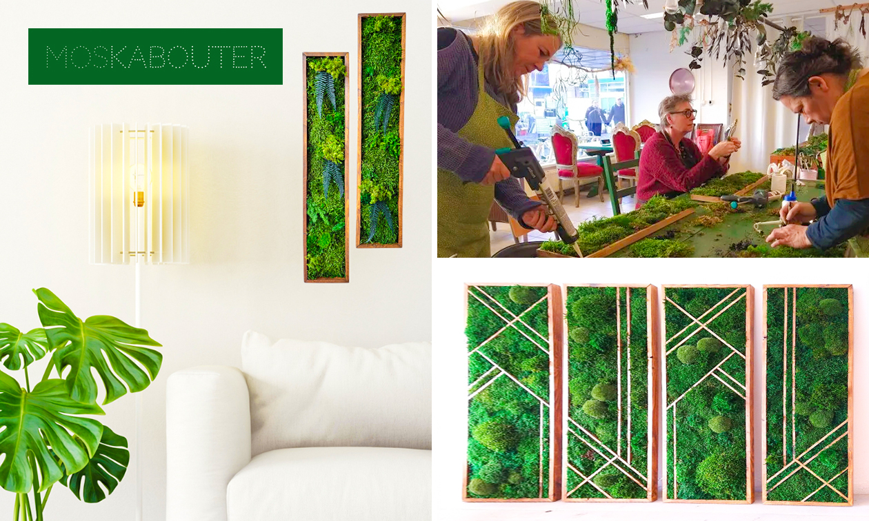 Cursus mosschilderij maken voor 2 personen (3,5 tot 4 uur)